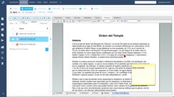 Anotaciones en documentos: esta opción permite anotar comentarios, resaltar texto, etc. en documentos dentro de la pestaña de previsualización