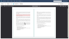 Comparación entre dos versiones de un documento. Permite ver las diferencias entre dos versiones de un mismo documento gráficamente.