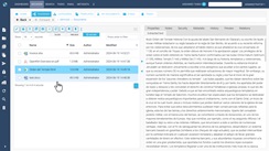 Extracción de Texto. Permite permite ver el conjunto de palabras extraídas de un documento.