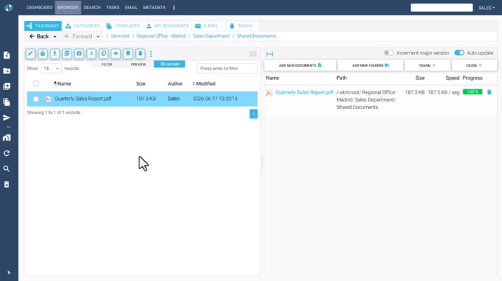 Content Replication between two OpenKM instances