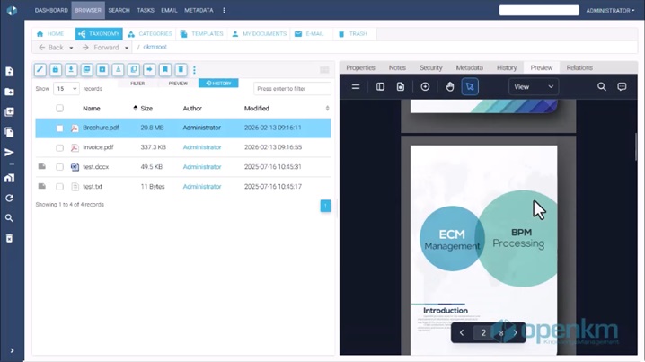 New document previewer in OpenK