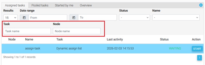 Nuevos filtros en la pestaña de Workflow